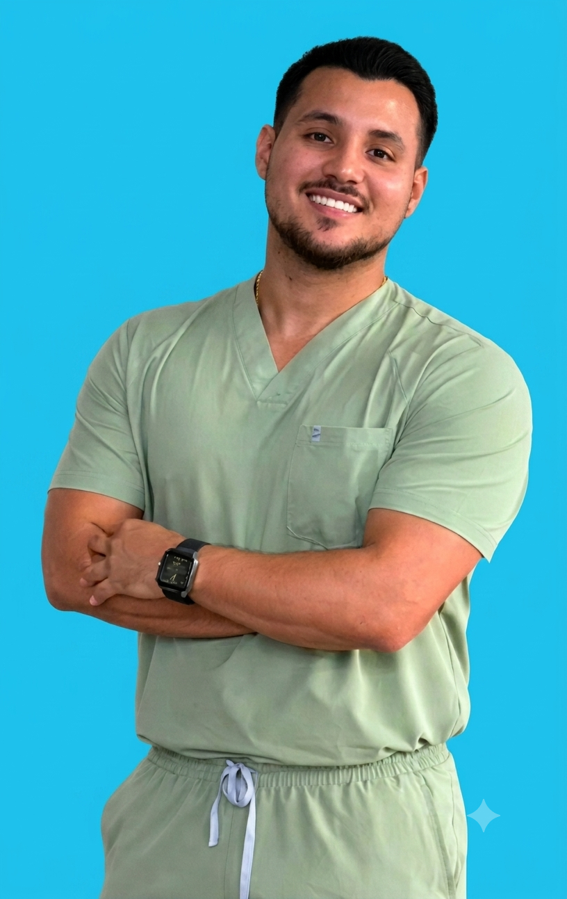 David Chicue, Fisioterapeuta